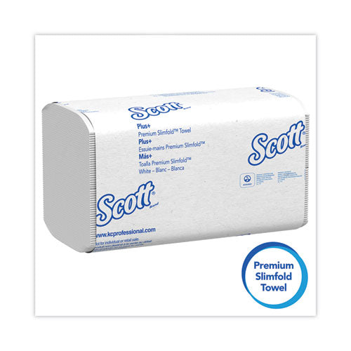 Control Slimfold Towels, 1-ply, 7.5 X 11.6, White, 90/pack, 24 Packs/carton