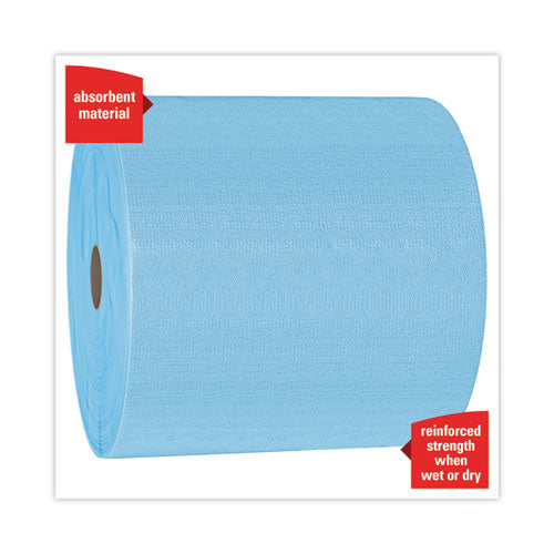 General Clean X60 Cloths, Jumbo Roll, 12.5 X 13.4, Blue, 1,100/roll