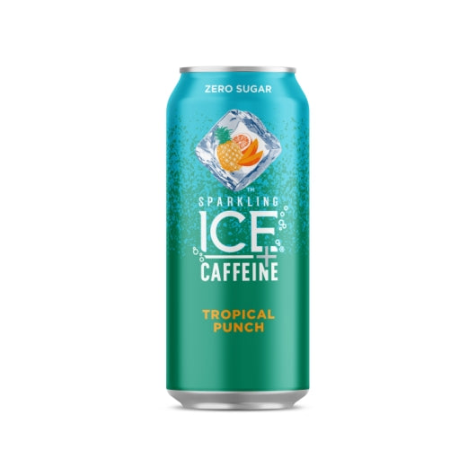 Sparkling Ice And Caffeine Tropical Punch16 fl oz.12/Case Talking