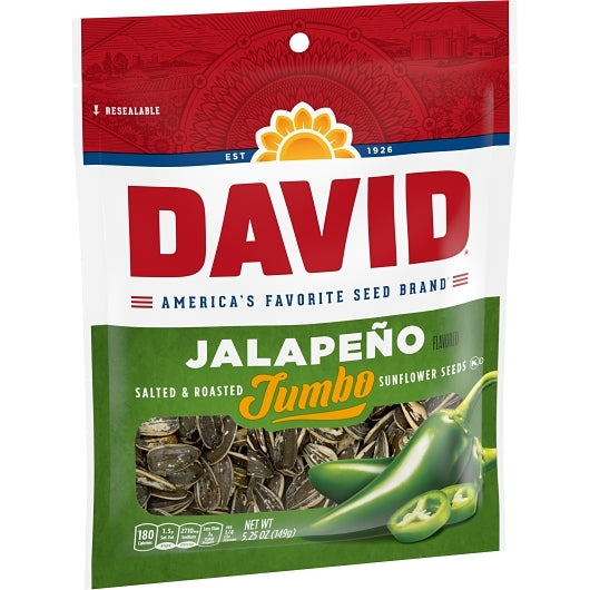 David Jalapeno Sunflower Seeds-5.25 oz.-12/Case