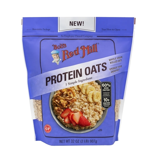 Bob's Red Mill Gluten-Free Protein Rolled Oats-32 oz. Bag-4/Case