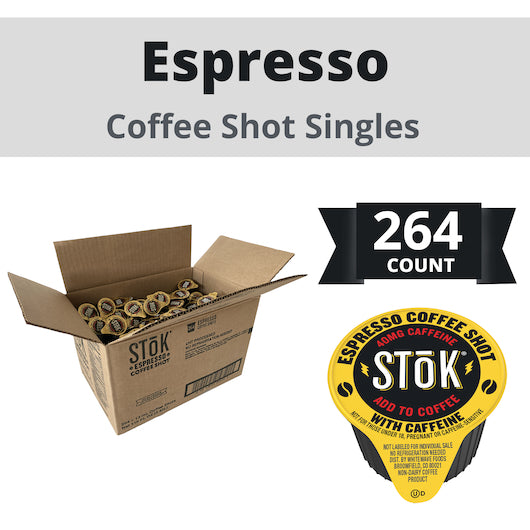 Stok Caffeinated Black Coffee Shot-264 Count-1/Case