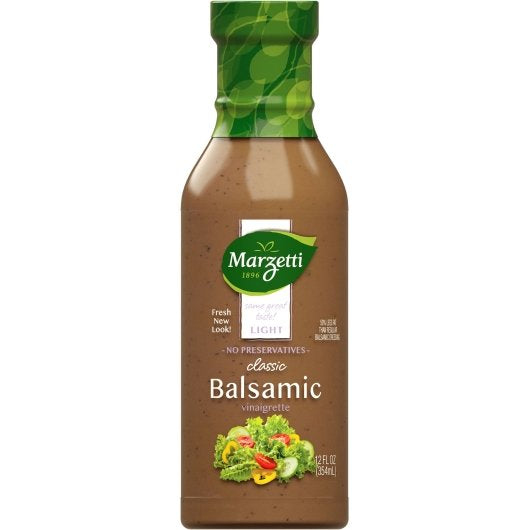 Marzetti Light Balsamic Vinaigrette Dressing Bottle-12 fl oz.-6/Case