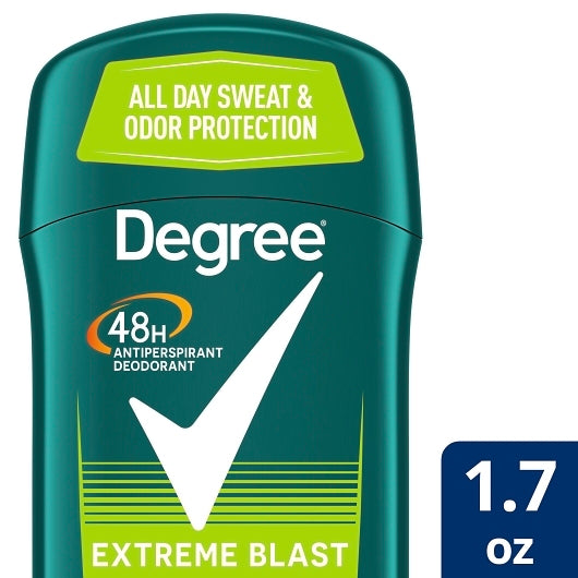 Degree Men Extreme Blast Invisible Solid Deodorant-1.7 fl oz.-6/Box-2/Case