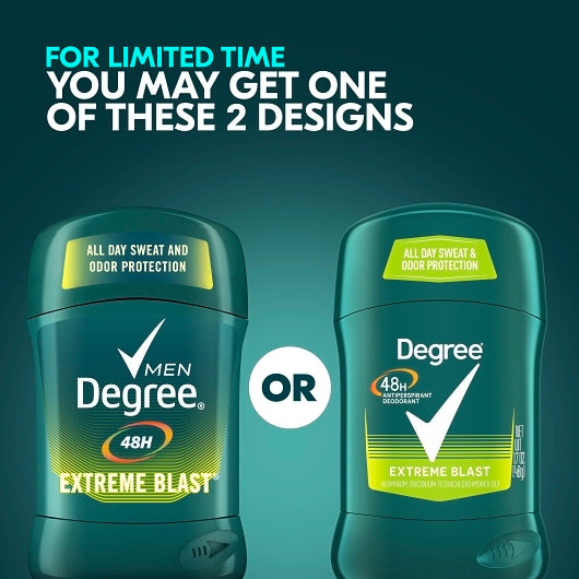 Degree Men Extreme Blast Invisible Solid Deodorant-1.7 fl oz.-6/Box-2/Case