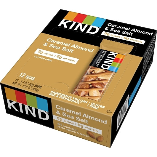 Kind Healthy Snacks Healthy Snacks Caramel Almond Sea Salt Snack Bar-1.4 oz.-12/Box-6/Case