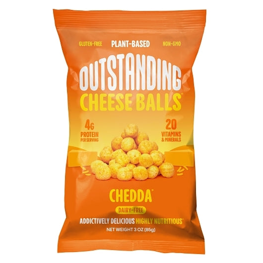 Outstanding Cheese Balls Cheddar-3 oz.-8/Case