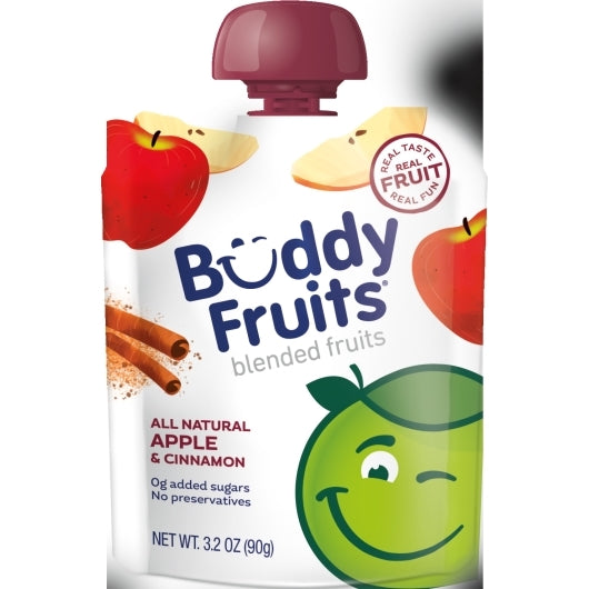 Buddy Fruits Blended Fruits-Apple Cinnamon-3.2 oz. Pack-70/Case