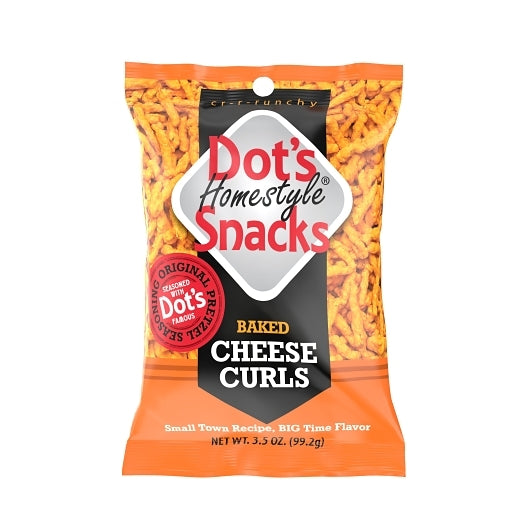 Dot's Pretzels Baked Cheese Curls-3.5 oz. Bag-10/Case