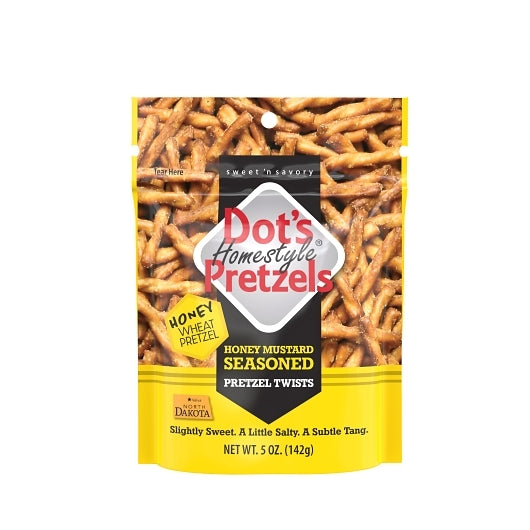 Dot's Pretzels Honey Mustard-5 oz. Bag-10/Case