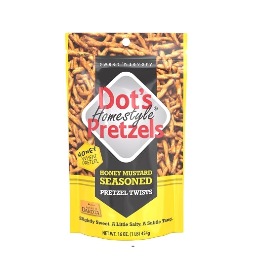 Dot's Pretzels Honey Mustard-16 oz. Bag-16/Case