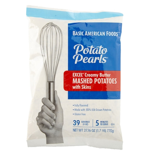 Baf Potato Pearls Excel Creamy Butter Mashed Potatoes With Skins-27.16 oz.-12/Case