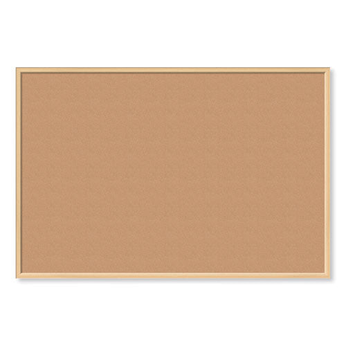 Cork Bulletin Board, 70 X 47, Natural Surface, Birch Wood Frame