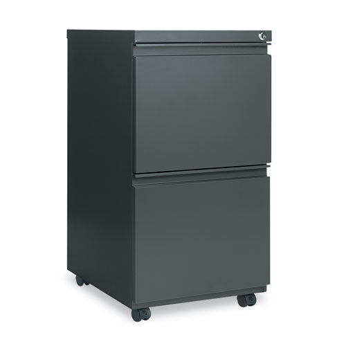 File Pedestal With Full-length Pull, Left Or Right, 2 Legal/letter-size File Drawers, Charcoal, 14.96" X 19.29" X 27.75"