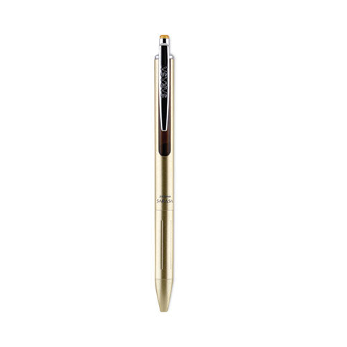 Sarasa Grand Gel Pen, Retractable, Fine 0.7 Mm, Black Ink, Gold Barrel