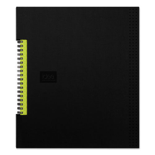 Idea Collective Professional Wirebound Hardcover Notebook, 1-subject, Medium/college Rule, Black Cover, (80) 11 X 8.5 Sheets