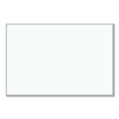 Melamine Dry Erase Board, 72 X 48, White Surface, Silver Aluminum Frame
