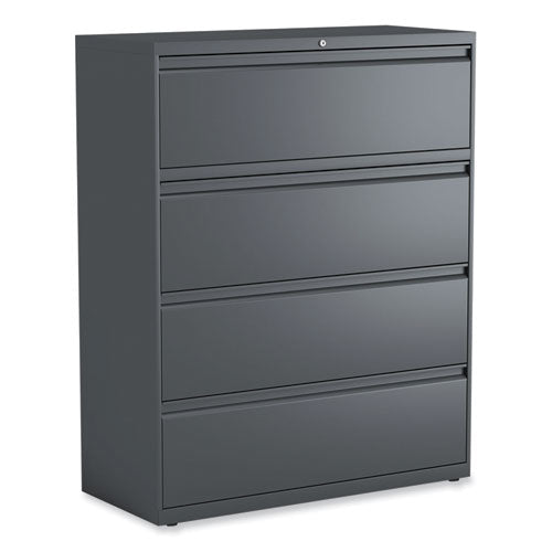 Lateral File, 4 Legal/letter/a4/a5-size File Drawers, Charcoal, 42" X 18.63" X 52.5"