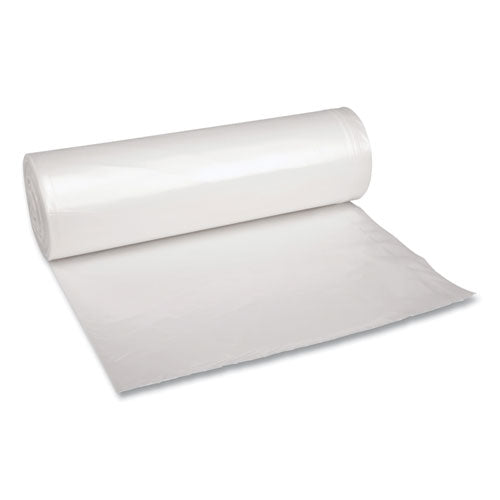 Recycled Low-density Polyethylene Can Liners, 45 Gal, 1.4 Mil, 40" X 46", Clear, 10 Bags/roll, 10 Rolls/carton