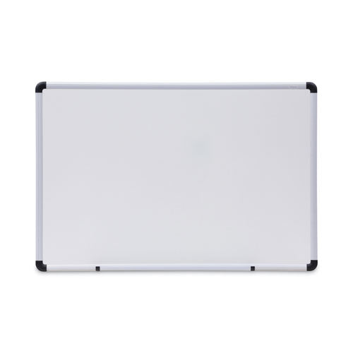 Modern Melamine Dry Erase Board With Aluminum Frame, 36 X 24, White Surface