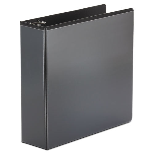 Economy Round Ring View Binder, 3 Rings, 3" Capacity, 11 X 8.5, Black