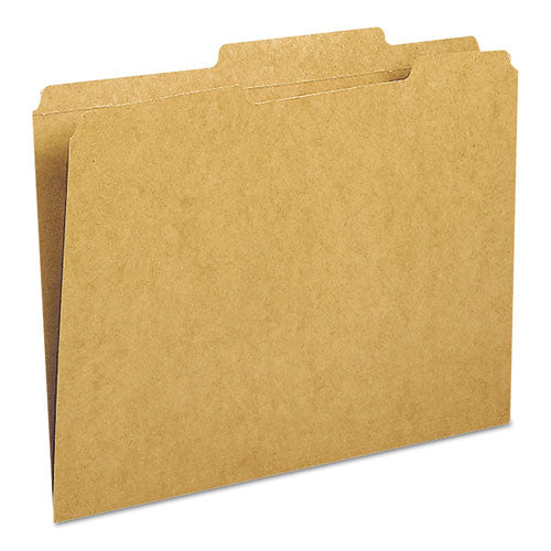 Guide Height Reinforced Heavyweight Kraft File Folder, 2/5-cut Tabs: Right Of Center, Letter, 0.75" Expansion, Brown, 100/box