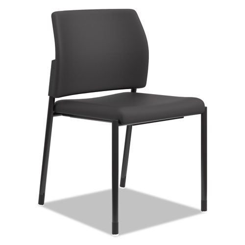 Accommodate Series Guest Chair, 23.25" X 22.25" X 32", Black Seat, Black Back, Black Base, 2/carton