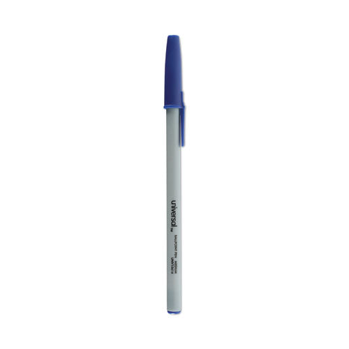 Ballpoint Pen Value Pack, Stick, Medium 1 Mm, Blue Ink, Gray Barrel, 60/pack