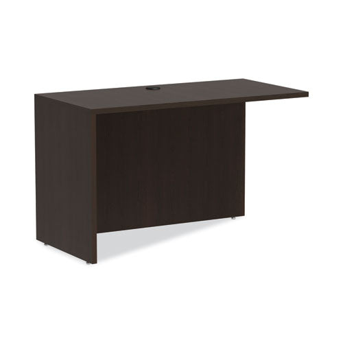 Alera Valencia Series Reversible Return/bridge Shell, 47.25w X 23.63d X 29.5h, Espresso