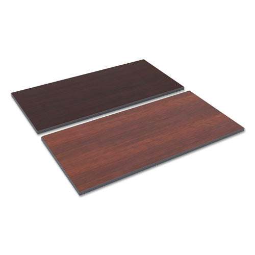 Reversible Laminate Table Top, Rectangular, 47.63 X 23.63, Medium Cherry/mahogany