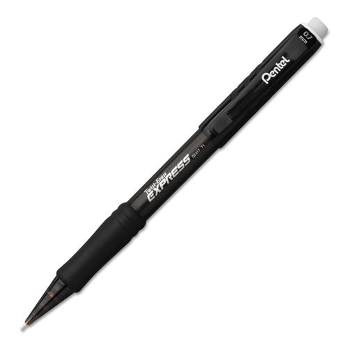 Twist-erase Express Mechanical Pencil, 0.7 Mm, Hb (#2.5), Black Lead, Black Barrel, Dozen