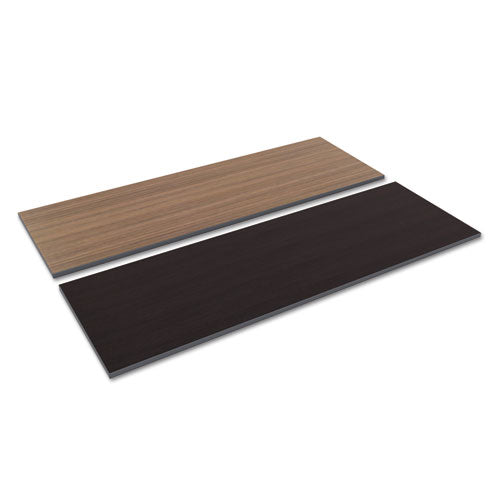 Reversible Laminate Table Top, Rectangular, 71.5w X 23.63d, Espresso/walnut