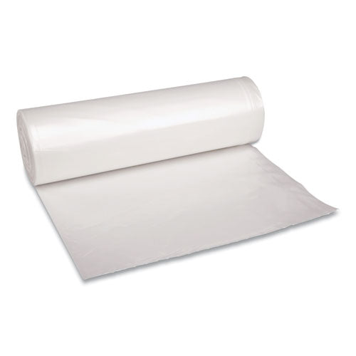 Recycled Low-density Polyethylene Can Liners, 60 Gal, 1.4 Mil, 38" X 58", Clear, 10 Bags/roll, 10 Rolls/carton