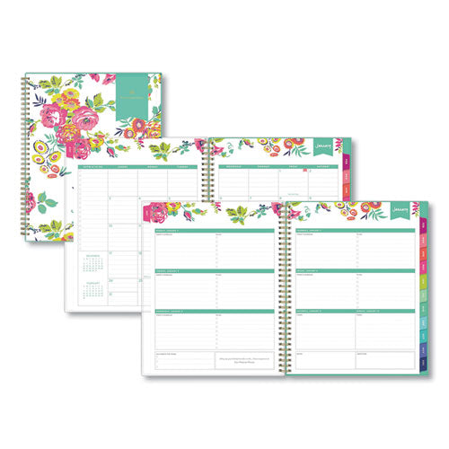 Day Designer Peyton Create-your-own Cover Weekly/monthly Planner, Floral Artwork, 11 X 8.5, White, 12-month (jan-dec): 2023