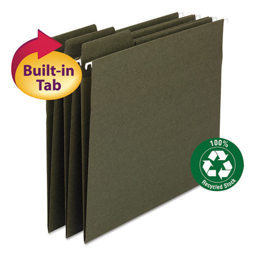 Fastab Hanging Folders, Legal Size, 1/3-cut Tabs, Standard Green, 20/box