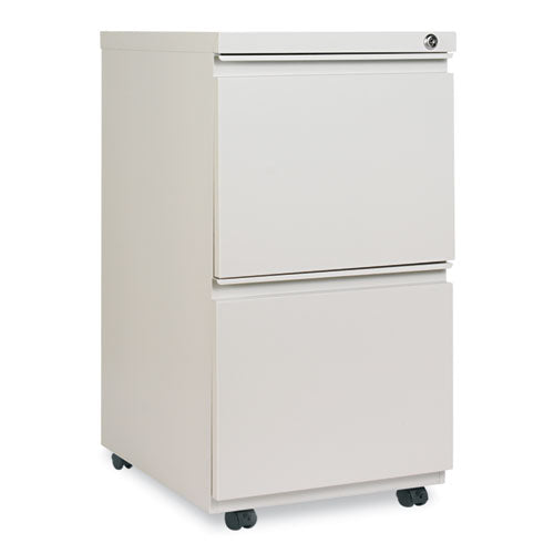 File Pedestal With Full-length Pull, Left Or Right, 2 Legal/letter-size File Drawers, Light Gray, 14.96" X 19.29" X 27.75"