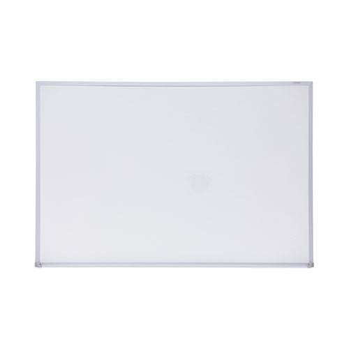 Melamine Dry Erase Board With Aluminum Frame, 36 X 24, White Surface, Anodized Aluminum Frame