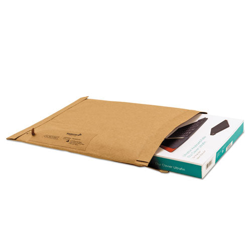 Jiffy Padded Mailer, #0, Paper Padding, Fold-over Closure, 6 X 10, Natural Kraft, 250/carton
