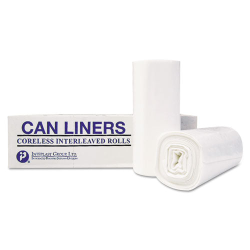 High-density Commercial Can Liners Value Pack, 55 Gal, 11 Microns, 36" X 58", Clear, 25 Bags/roll, 8 Rolls/carton