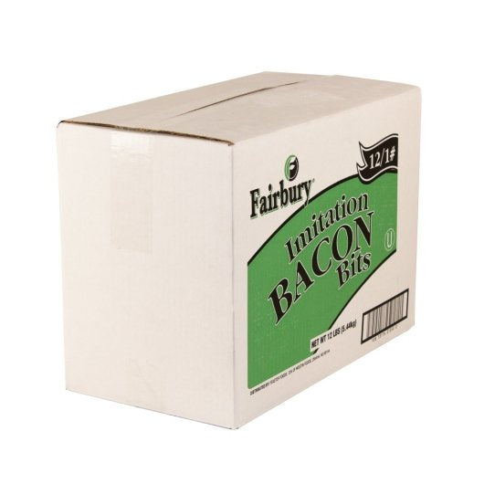 Fairbury Imitation Bacon Bits Salad Topping Bulk-16 oz.-12/Box-12/Case