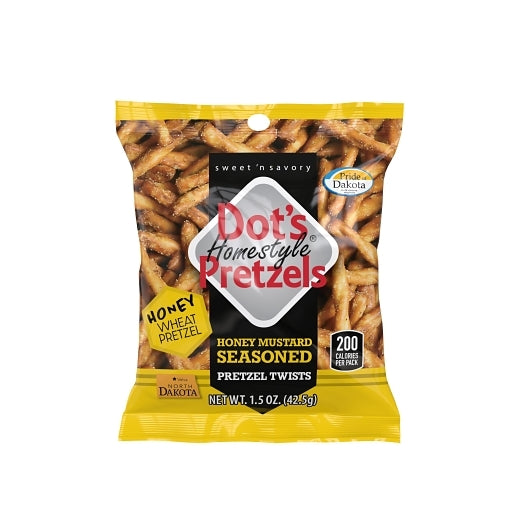 Dot's Pretzels Honey Mustard-1.5 oz. Bag-60/Case