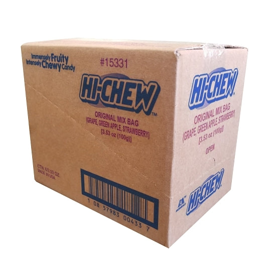 Hi-Chew Original Mix Candy Peg Bag-3.53 oz.-6/Case