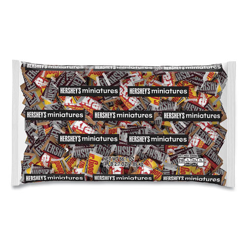 Hershey's Miniatures Variety Bulk Pack Assorted Chocolates 66.7 Oz Bag Ships In 1-3 Business Days