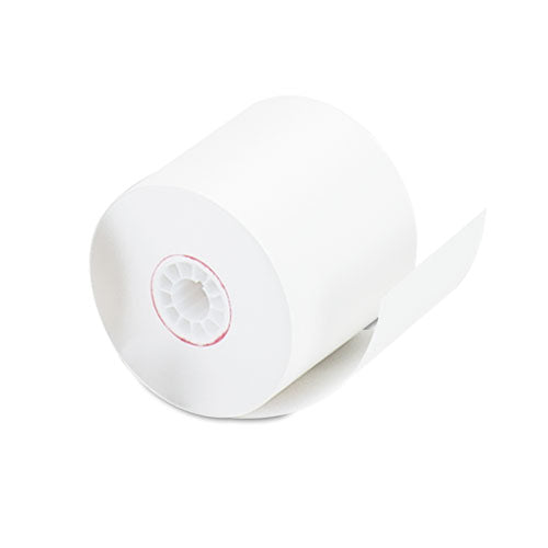 Impact And Inkjet Print Bond Paper Rolls, 0.5" Core, 2.25" X 128 Ft, White, 100/carton