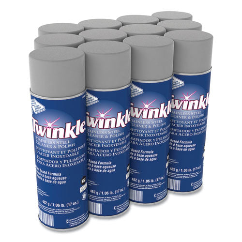 Twinkle Stainless Steel Cleaner And Polish 17 Oz Aerosol Spray 12/Case