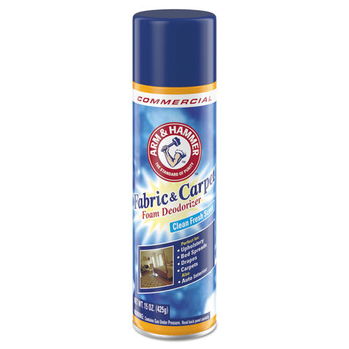 Arm & Hammer™ Fabric And Carpet Foam Deodorizer Fresh Scent 15 Oz Aerosol Spray 8/Case