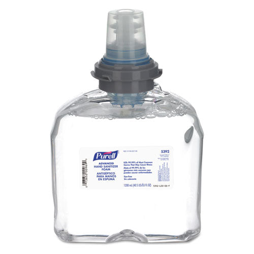 PURELL Advanced Tfx Refill Instant Foam Hand Sanitizer 1200 Ml Unscented 2/caton