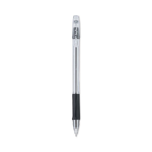 Easytouch Ballpoint Pen, Stick, Fine 0.7 Mm, Black Ink, Clear Barrel, Dozen