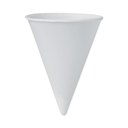 SOLO Cone Water Cups Cold Paper 4 Oz White 200/pack