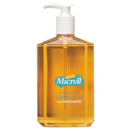 MICRELL Antibacterial Lotion Soap Light Scent 12 Oz Pump Bottle